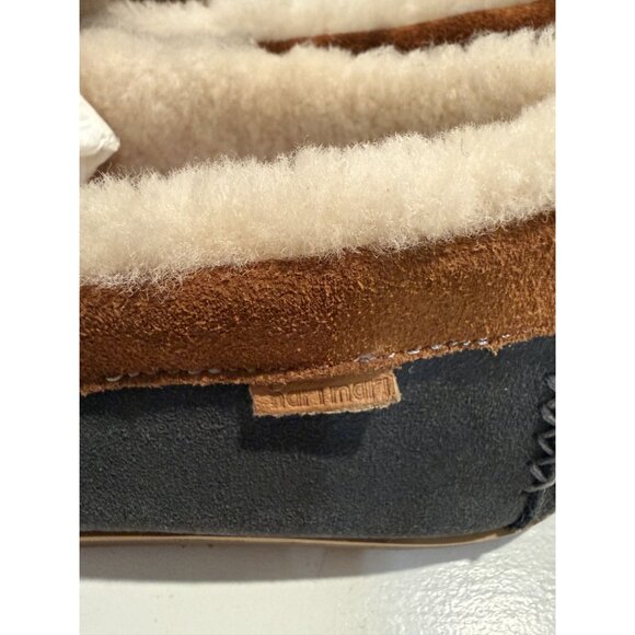 NEW Hari Mari Men Hacienda Pewter Gray Shearling Lined Slipper Size 12 $160 [jb] - Picture 12 of 14